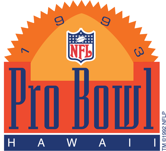 Pro Bowl 1993 Primary Logo iron on transfers for T-shirts